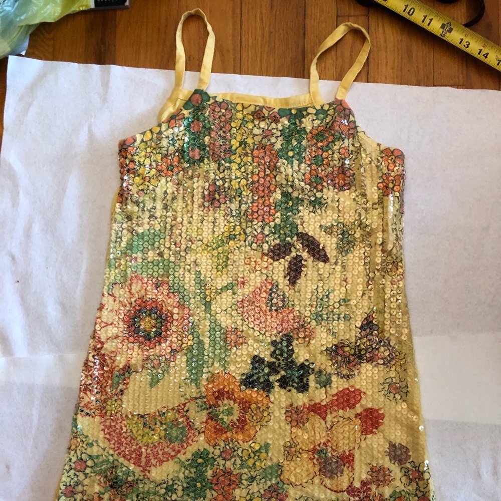 Child dress (yellow sequins) xhilaration L (10-12)